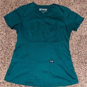 Grey's Anatomy Women's Scrub Top - Hunter Green